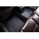 Wholesale Black and Blue Stitching Luxury Leather Diamond Car Mats