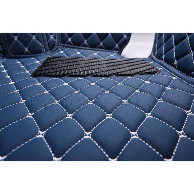 Wholesale Blue Luxury Leather Diamond Car Mats