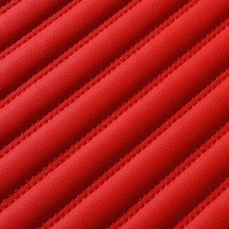 Wholesale Red Luxury Leather Stripe Car Mats