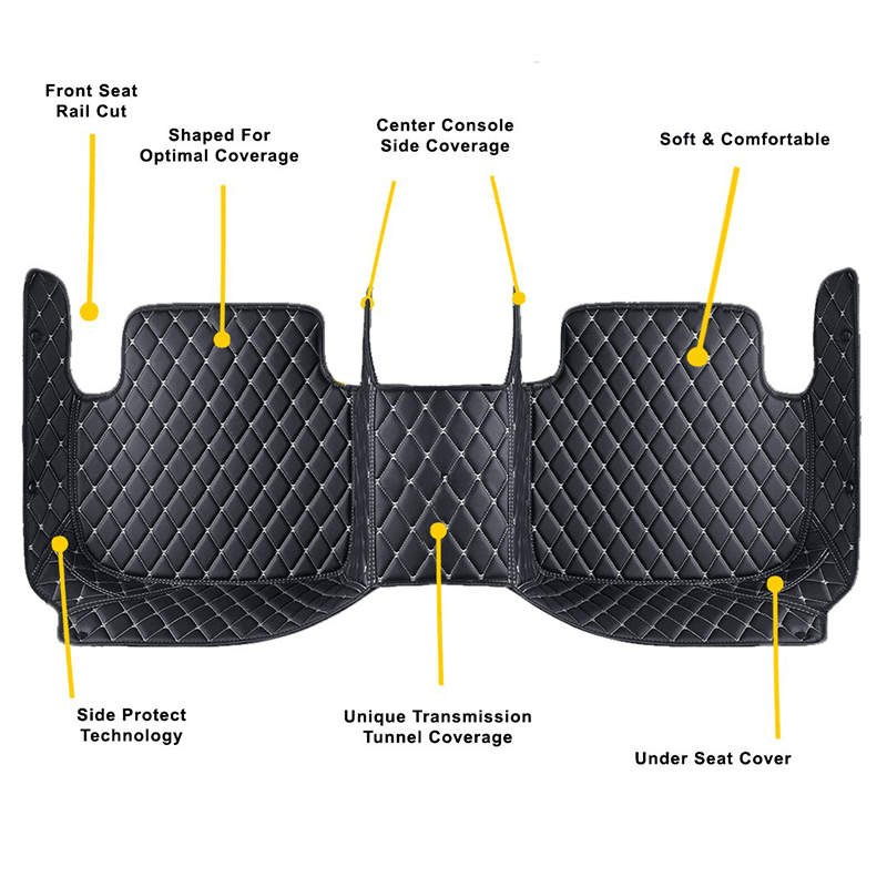 Wholesale back seat complete cover diamond car mats